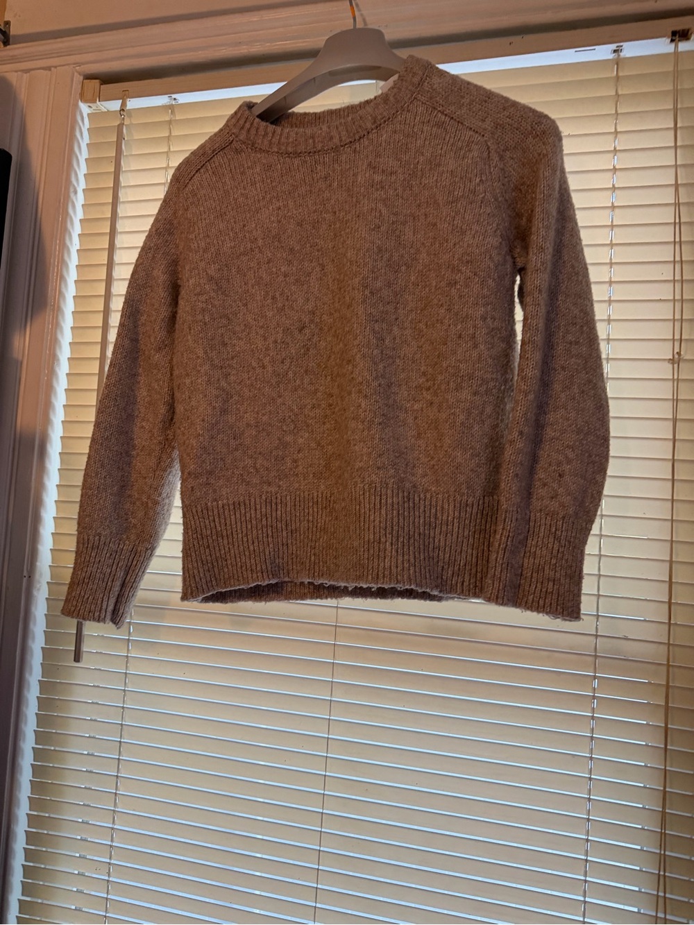 Philosophy Cozy Taupe Crewneck Sweater